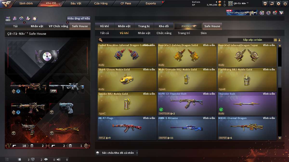 shop acc cf uy tin gia re